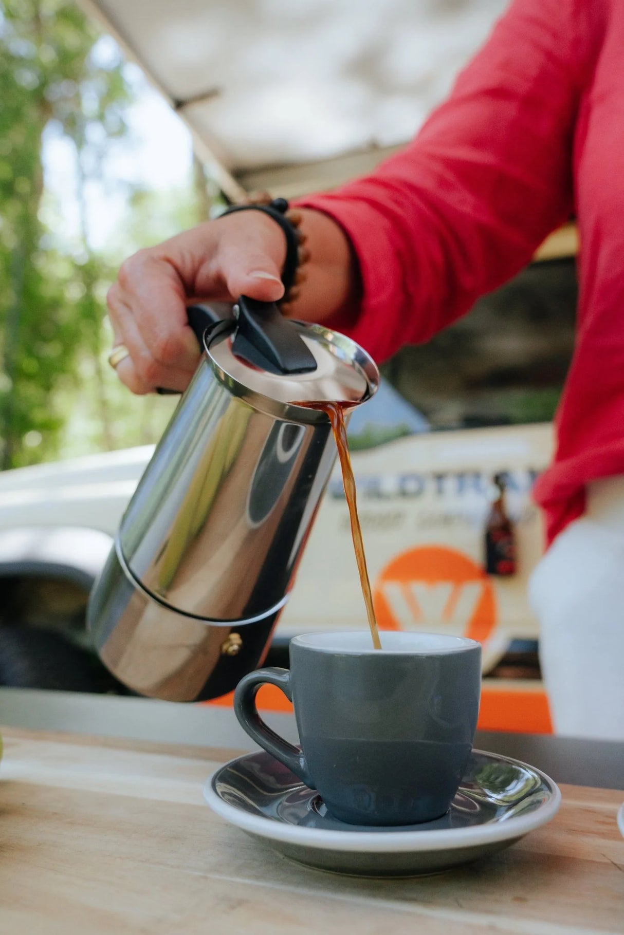 6 CUP STAINLESS STEEL COFFEE MAKER 10x10x19.5CM