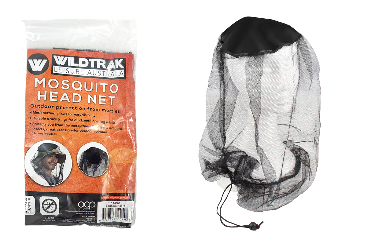HEAD NET MOSQUITO DELUXE WITH DRAWSTRING A/C