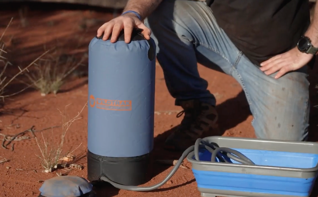 H/D 15L PORTABLE SHOWER BAG WITH FOOT PUMP