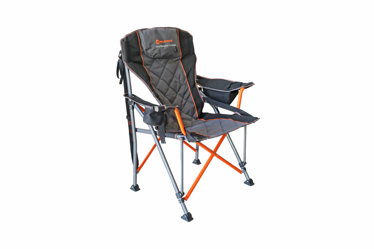 OUTBACK TITAN DELUXE 300KG LUMBAR CAMP CHAIR