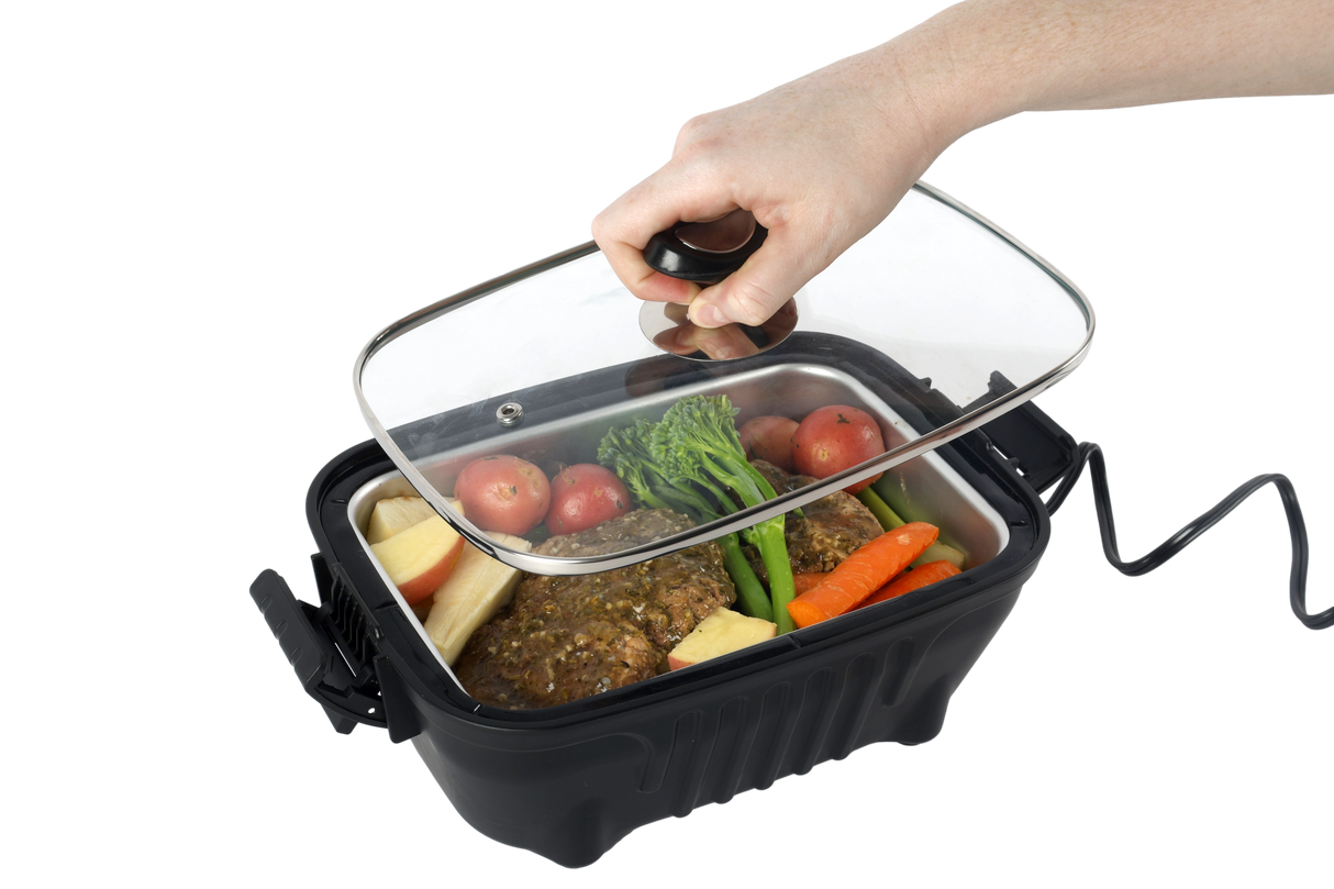 Wildtrak Offroad Portable 12V Roaster Stove 1.9L Electric Cooker