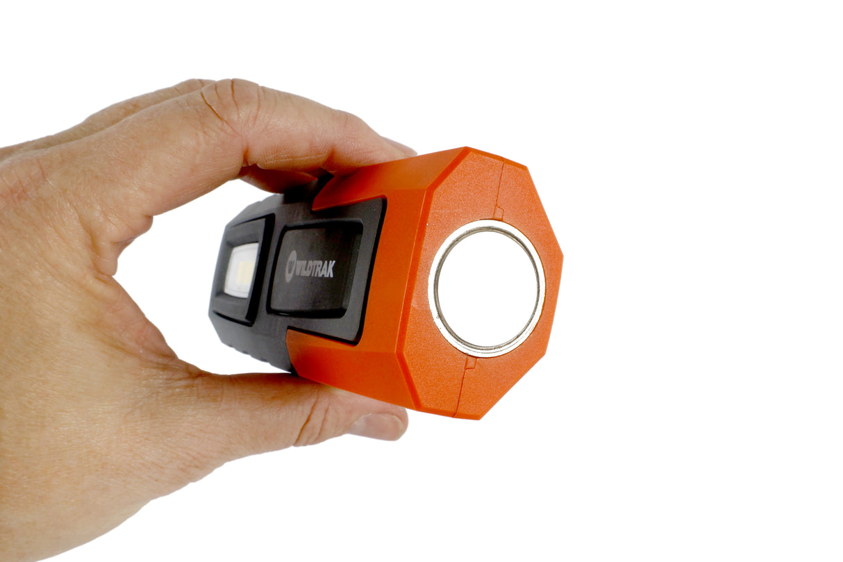 Handheld Work Light, Magnetic Base, Rechargeable, Duel Lighting Modes, 180 Swivel, USB-C Fast Charge, Water & Shock Proof