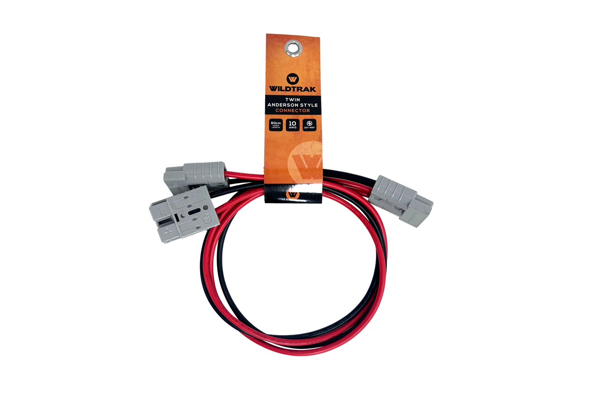 50A ANDERSON CONNECTOR TWIN 5MM LEAD 60CM 10AWG AC TD3001