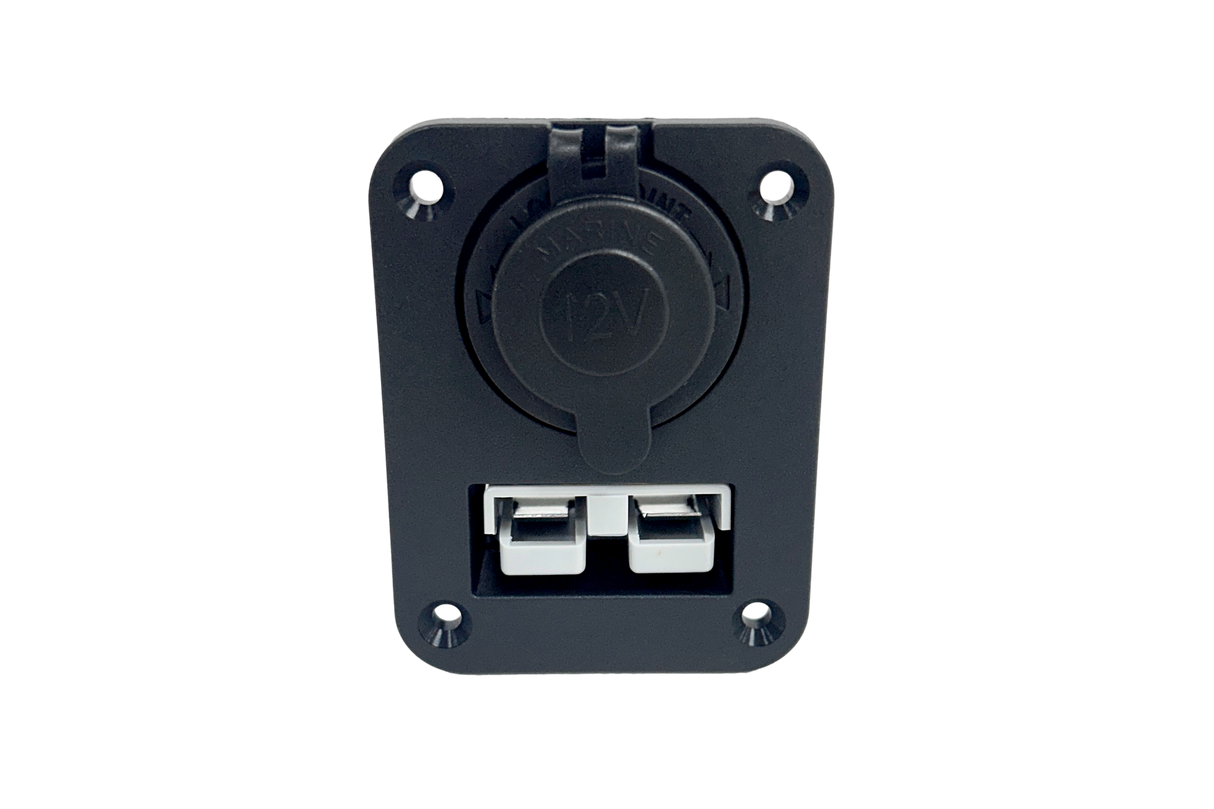 50A ANDERSON STYLE CONCTR PNEL MOUNT WITH CIG SOCKET