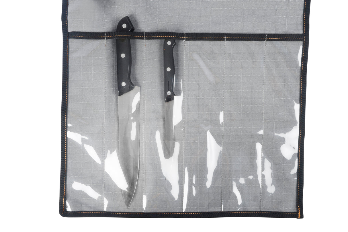 EXPLORER 6PC KNIFE WRAP 400GSM RIPSTOP CANVAS 45X42CM