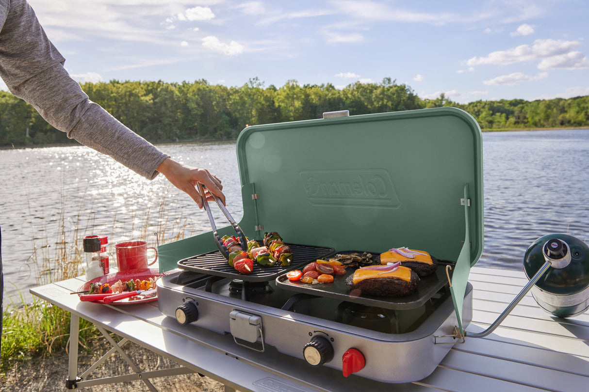 ACCESSORY STOVE CASCADE GRILL GRIDDLE W CASE COLEMAN