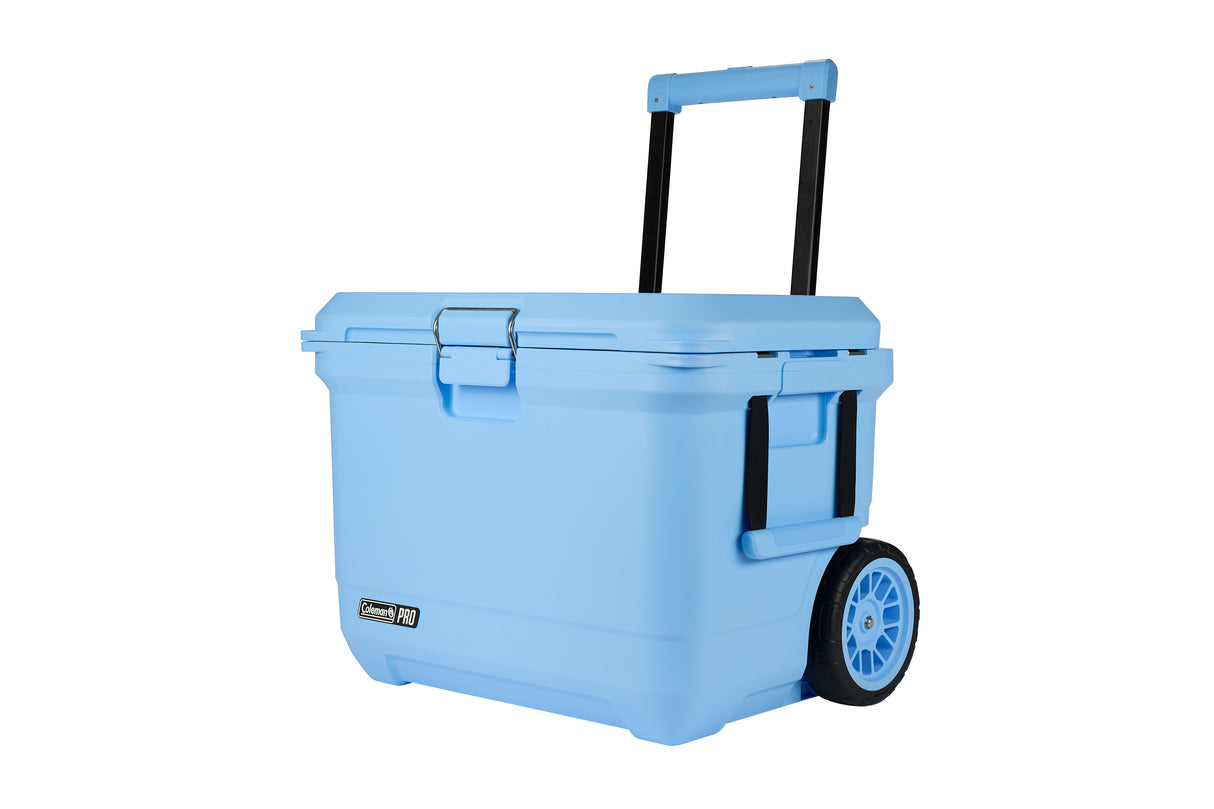 COOLER PRO 52L WHEELED HARD COOLER BLUE SKY COLEMAN