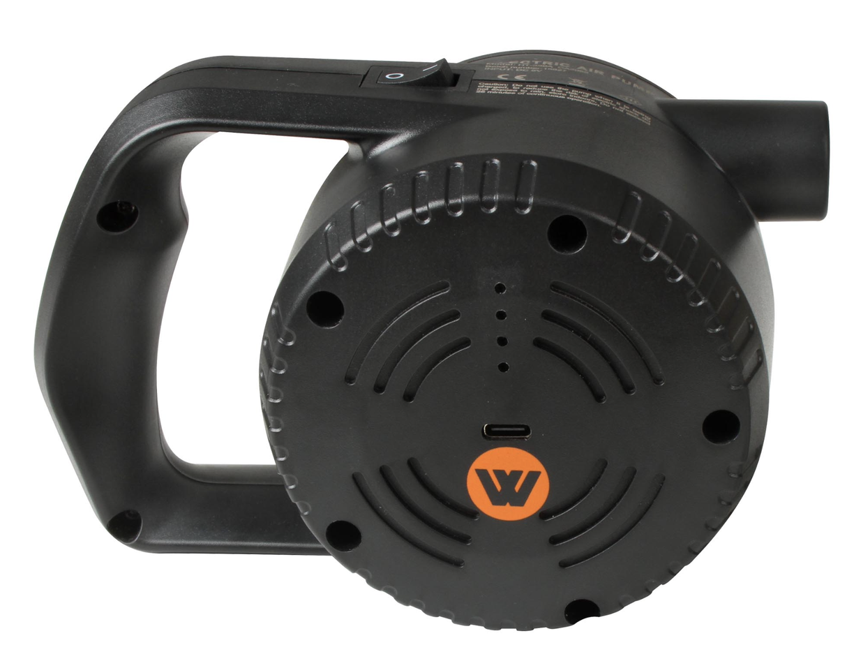 RECHARGEABLE ELECTRIC AIR PUMP 16.2X10.3X9.5CM USB
