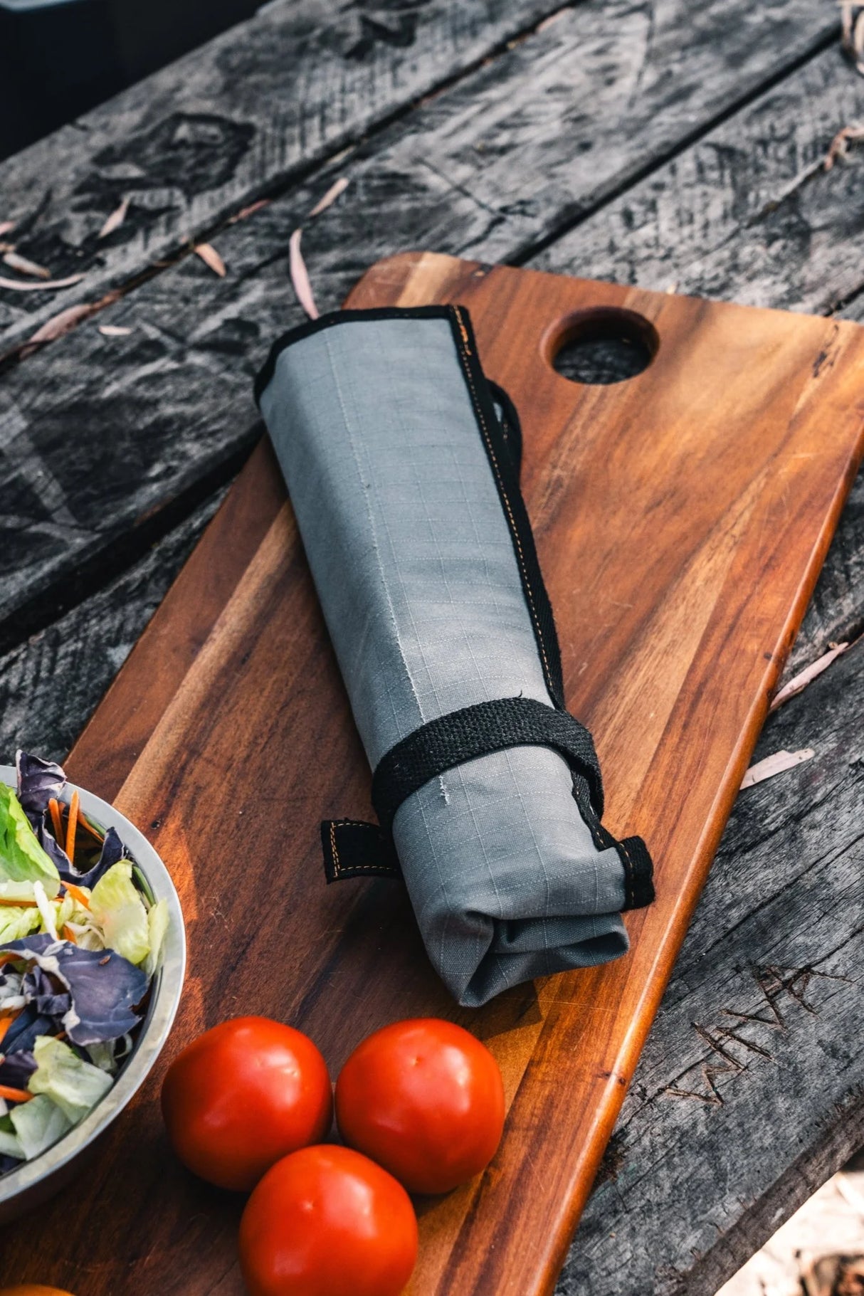 EXPLORER 6PC KNIFE WRAP 400GSM RIPSTOP CANVAS 45X42CM