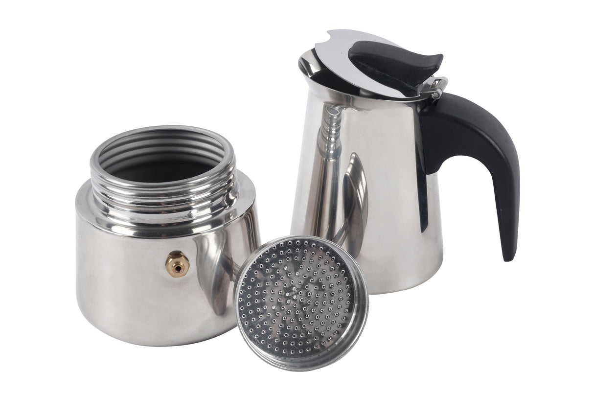 6 CUP STAINLESS STEEL COFFEE MAKER 10x10x19.5CM