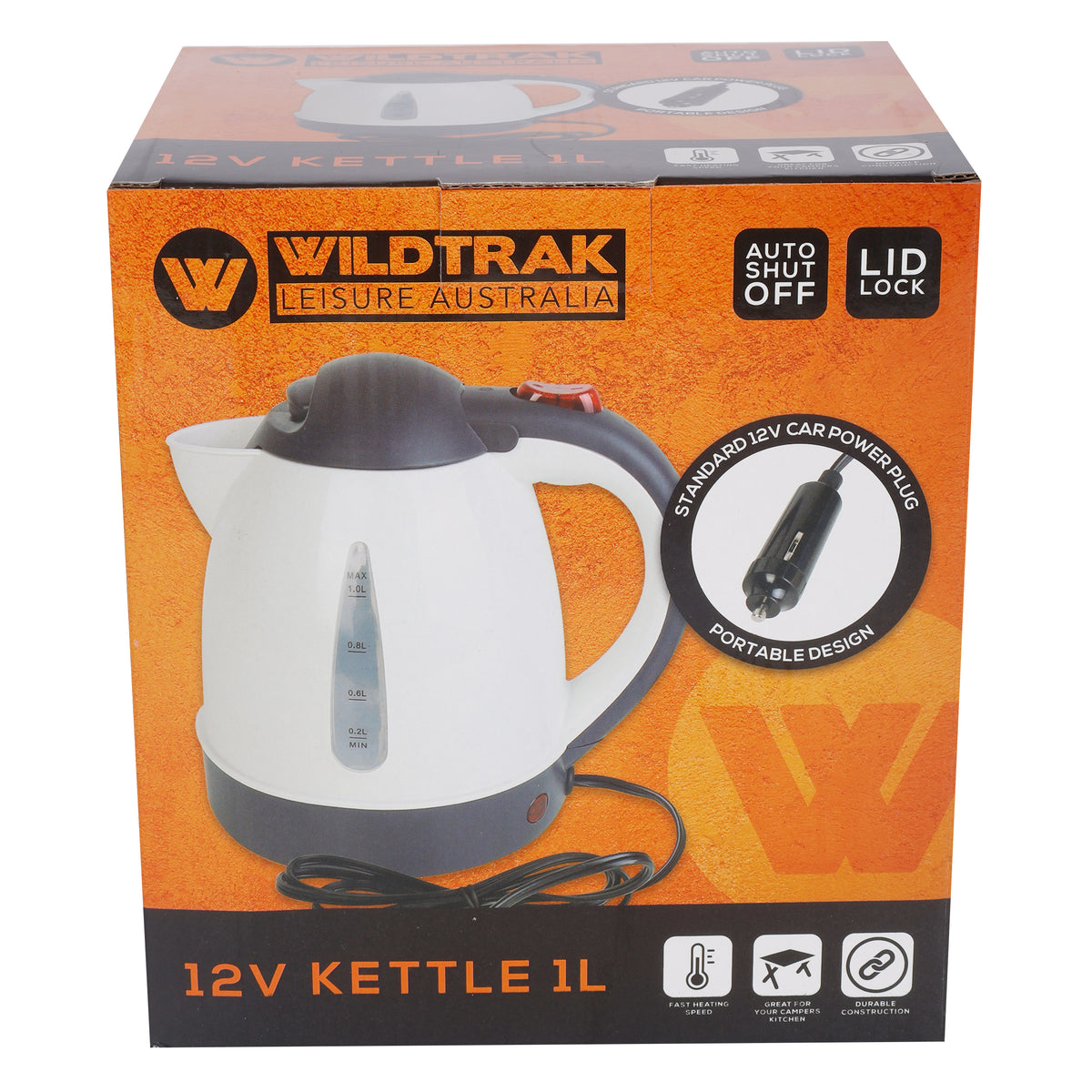 Wildtrak 12V 1 Litre Portable Kettle 150W – Aztech Offroad