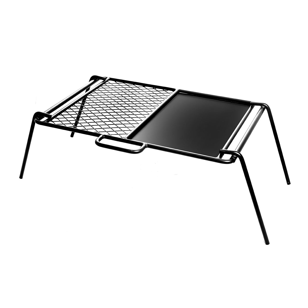FLAT PLATE AND GRILL LARGE CAMP COOKER 650X425X240MM