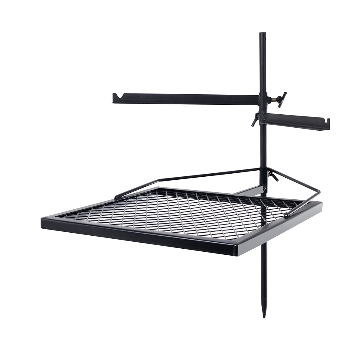 Heavy Duty Adjustable Cooking Grill Combo with Carry Bag 70x60x40cm