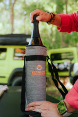 Staycool 1.5L Wine Bottle Soft Cooler Storage Bag with Zip Lid and Adjustable Shoulder Strap