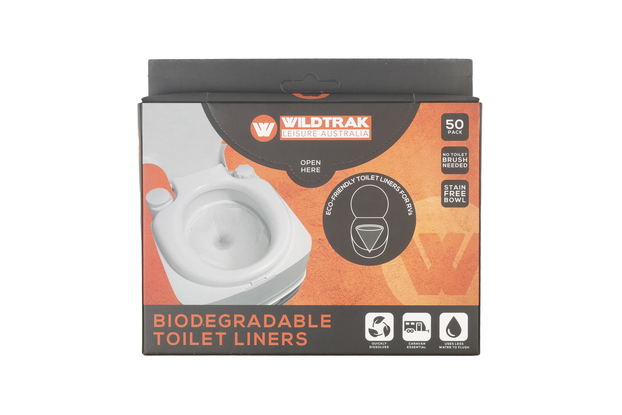 Toilet Liners Portable 50pk Biodegradable