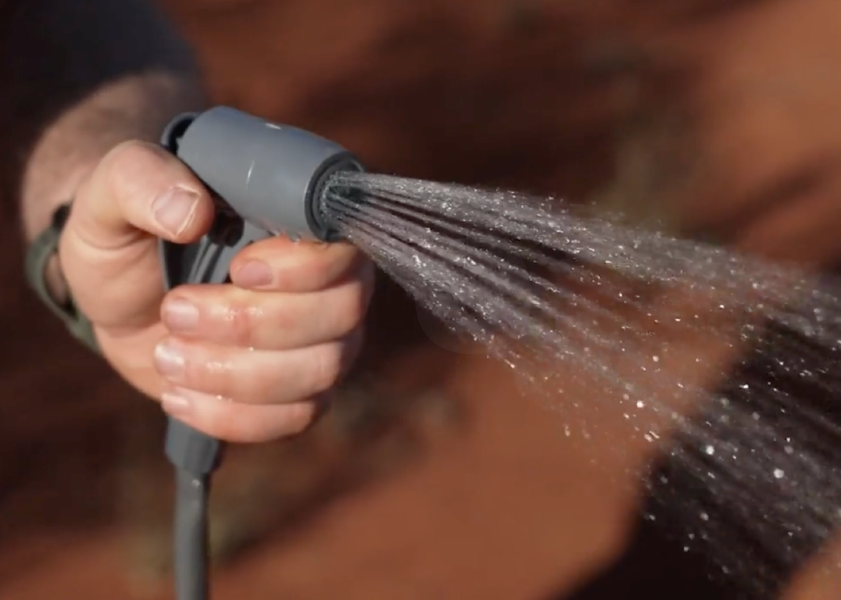 H/D 15L PORTABLE SHOWER BAG WITH FOOT PUMP