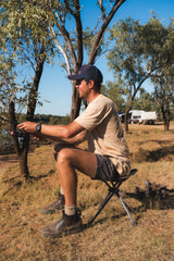 AYR CAMP STOOL 36X36X40CM 4 LEG 120KG WR