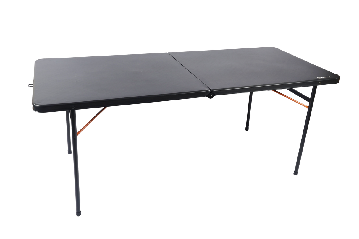 TABLE 182CM BI FOLD BLACK