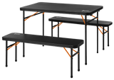 PICNIC TABLE 3PC 102CM BLACK