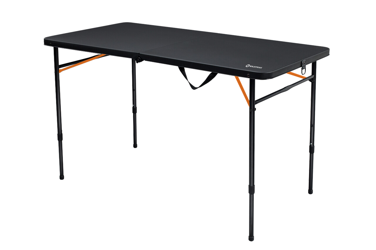 TABLE 100CM BI FOLD BLACK