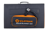 Wildtrak 160W Folding Solar Blanket A-Grade with ETFE Coating, Built in Stand, & Carry Bag