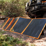 Wildtrak 160W Folding Solar Blanket A-Grade with ETFE Coating, Built in Stand, & Carry Bag