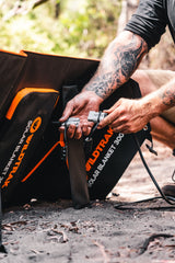 FOLDING SOLAR BLANKET 300W EFTE COATED WITH STAND