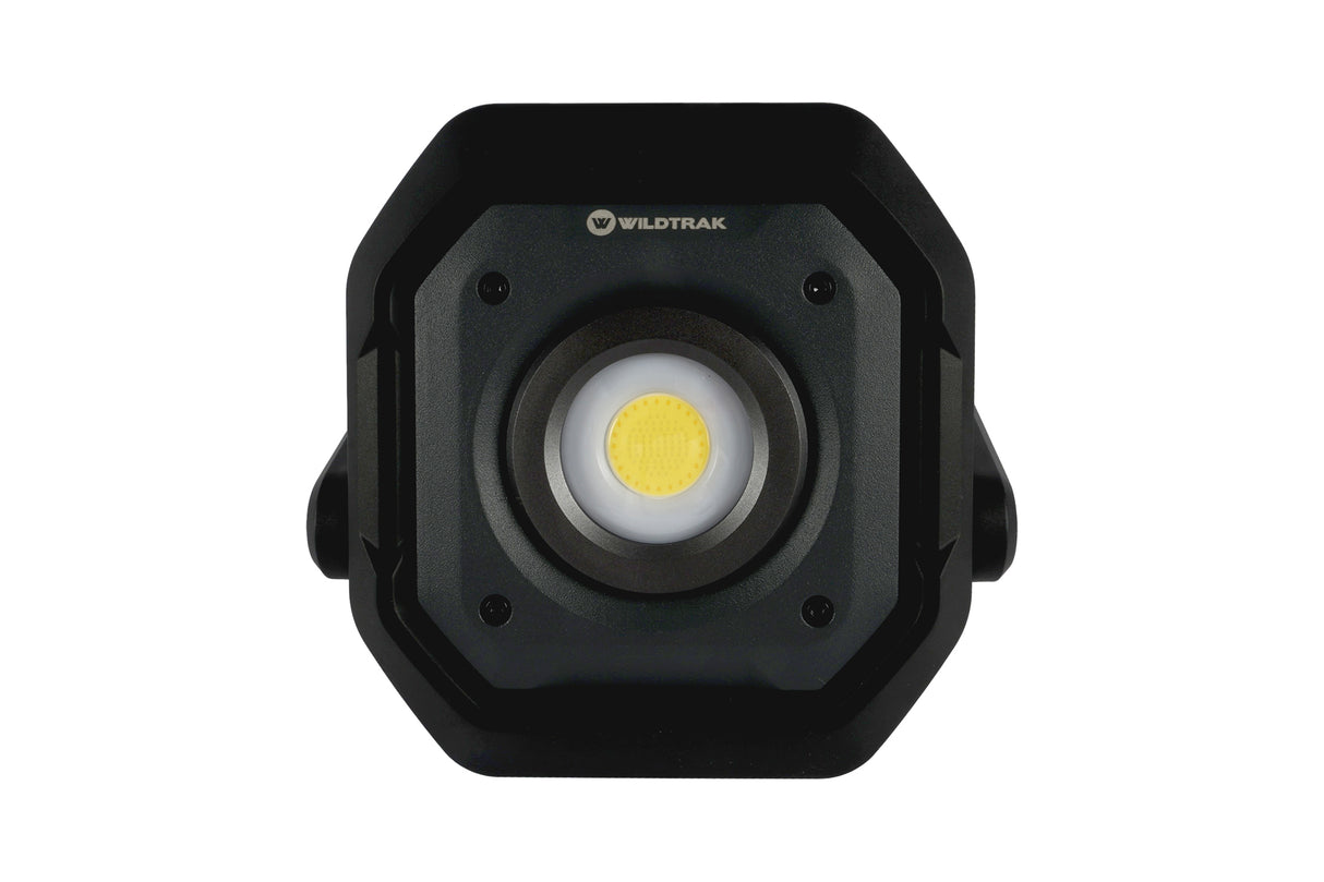 Work Floodlight, 6 Light Modes, Rechargeable, Built-in Power Bank with USB-C Charge Lead, 360 Degree Swivel Action, Wall Mount Bracket, Shock & Water Resistant