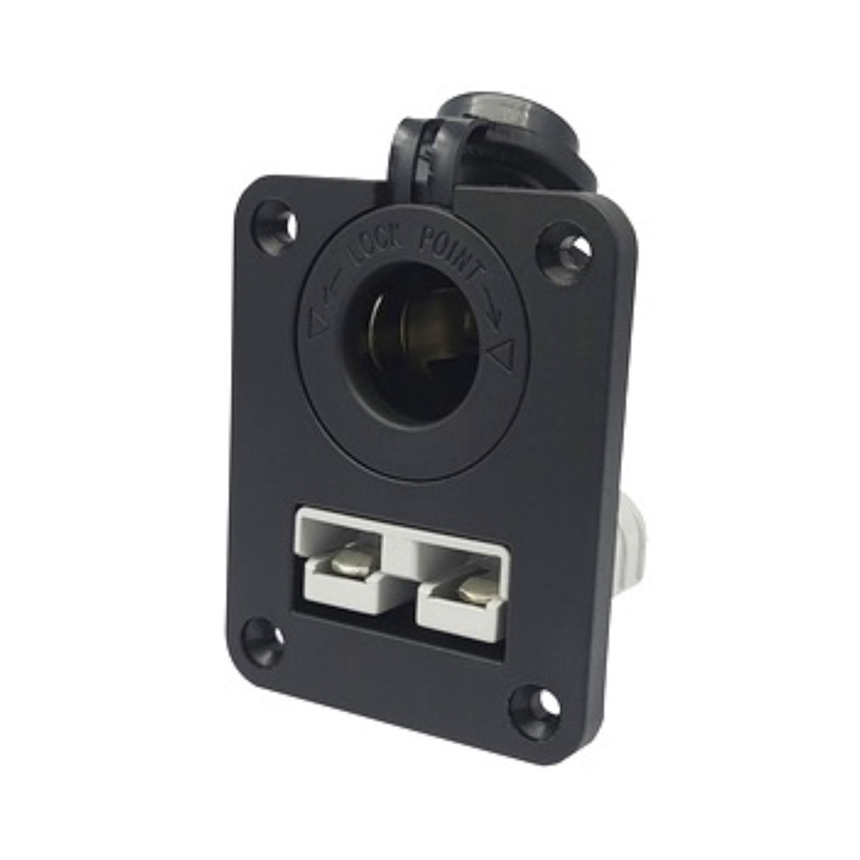 50A ANDERSON STYLE CONCTR PNEL MOUNT WITH CIG SOCKET