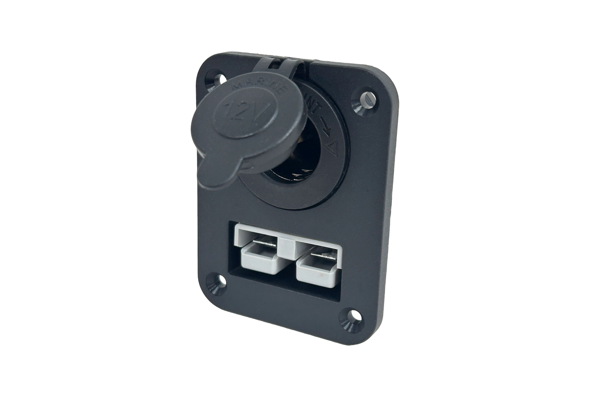 50A ANDERSON STYLE CONCTR PNEL MOUNT WITH CIG SOCKET
