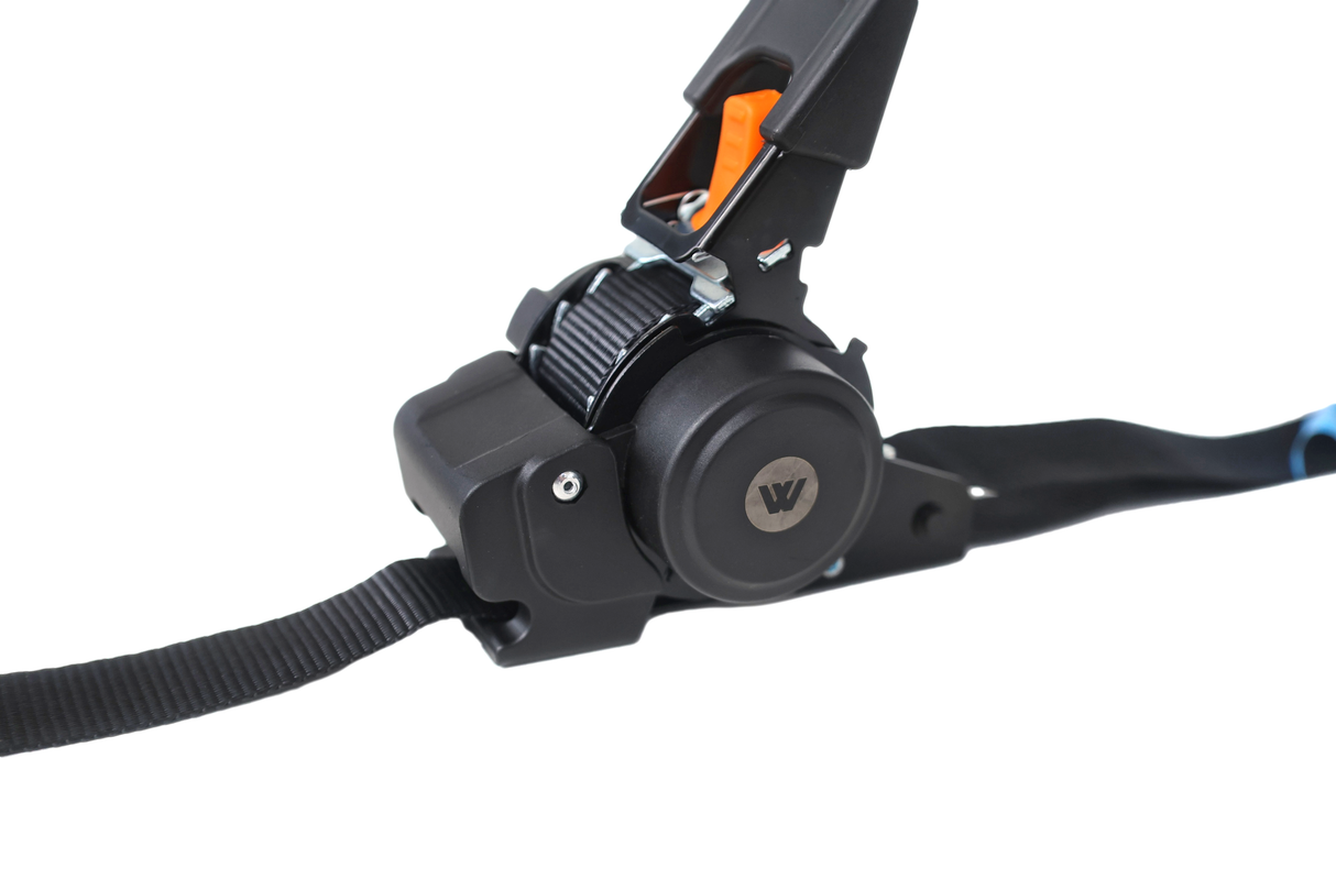 RETRACTABLE RATCHET TIE 2PCE DOWN STRAP 350X2.5CM
