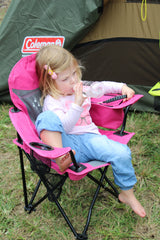 CHAIR QUAD KIDS FYREFLY ILLUMI-BUG PINK COLEMAN