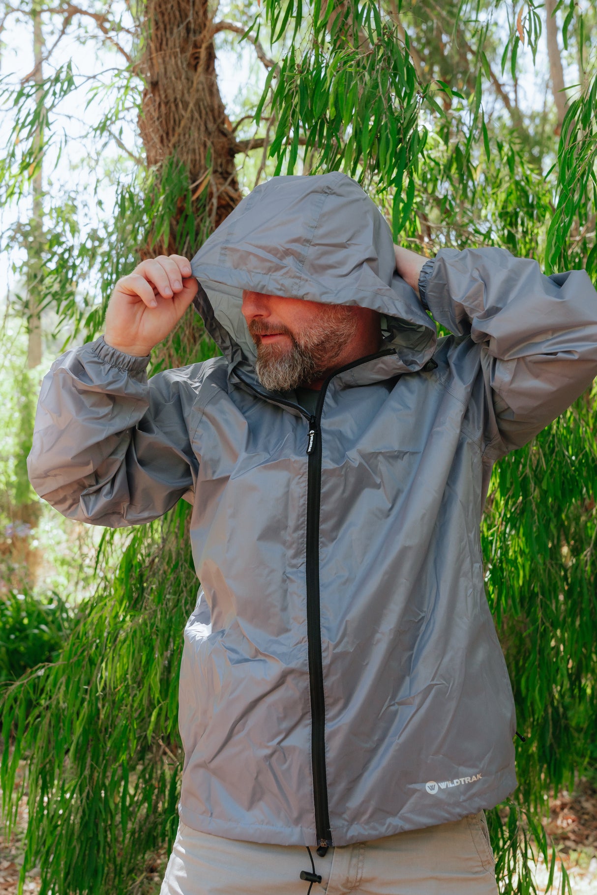 DUNOON HEAVY DUTY UNISEX LARGE RAIN JACKET GREY