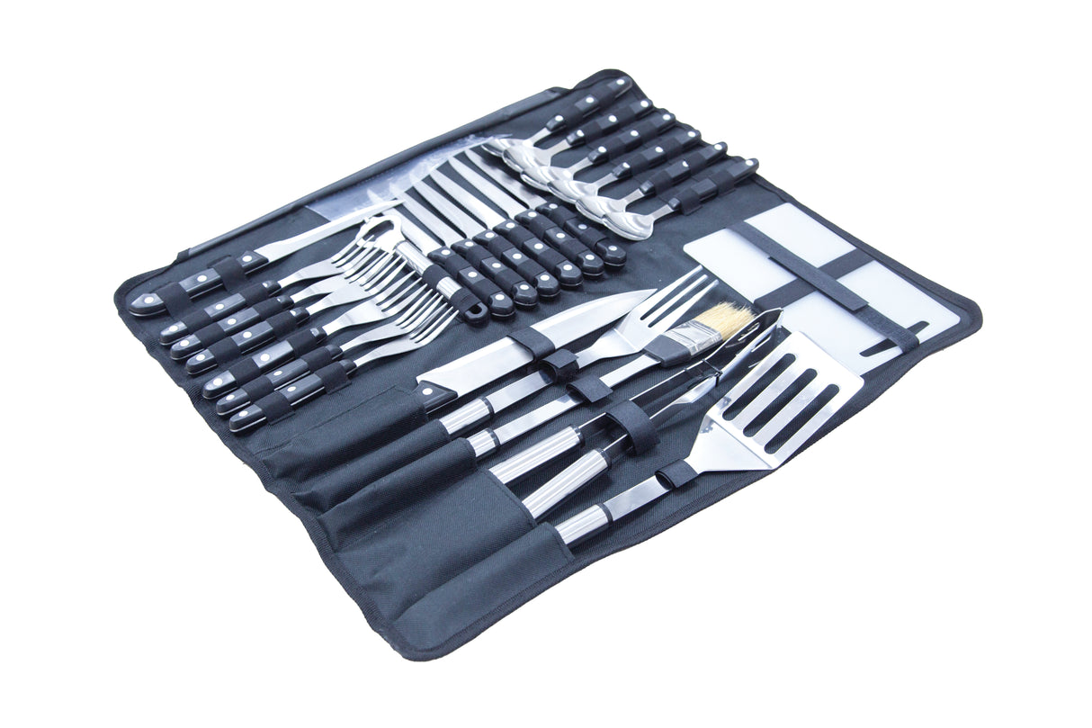 26PC CUTLERY AND BBQ SET