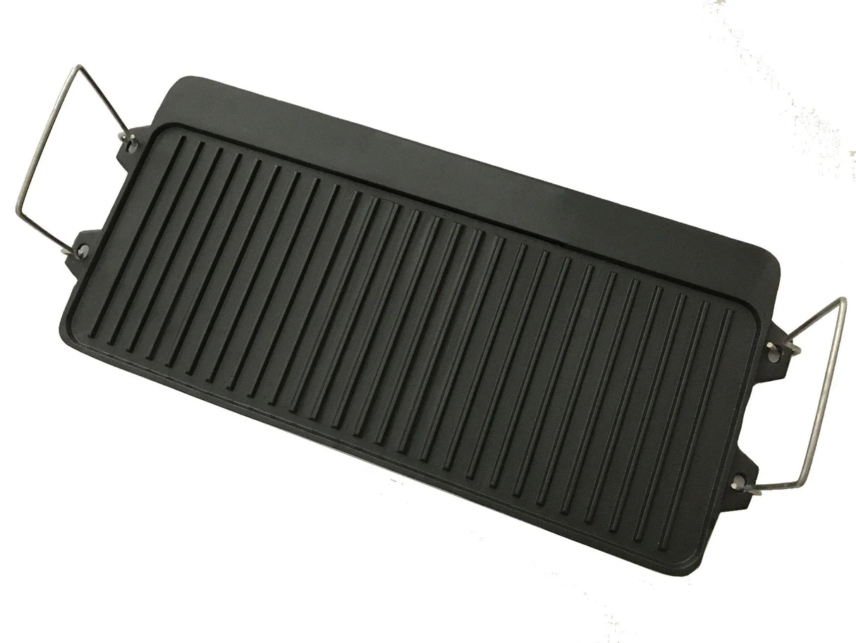 REVERSIBLE GRIDDLE CAST IRON 2BR STOVE 40CM